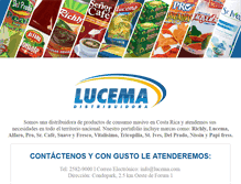 Tablet Screenshot of lucema.com